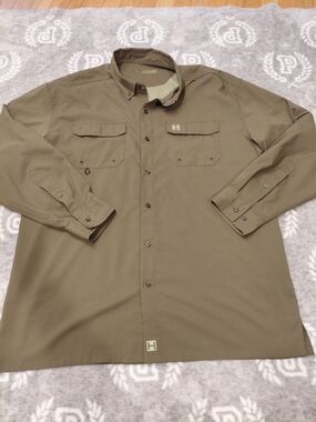 HEYBO Long Sleeve Fishing Shirt - Olive